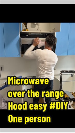 Install over the range (Hood ) microwave for #IKEA kitchen Easy #DIY Встановлення мікрохвильової печі над витяжкою для кухні. Легко #своїмируками. #home #kitchen #homedecor #install #ikea #Кухня #Дім #зробисам | Taurus-Realty | Facebook