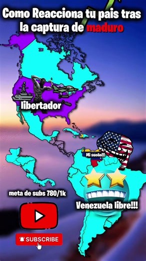 Como reacciona tu pais tras la captura de maduro #expertmapping#viral#editing#geografia#mappinf#edit