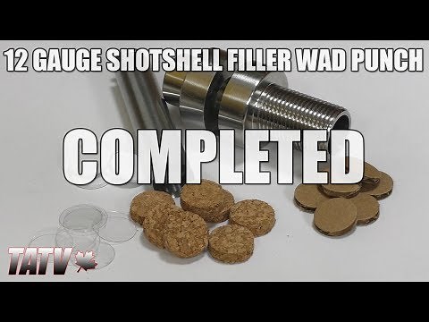 12G Shotshell Filler Wad/Overshot Card Punch - Completed!
