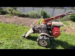 Košenje trave sa motokultivatorom Honda F620 i kosom