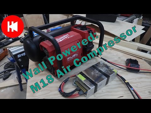 M18 Air Compressor - running on wall power