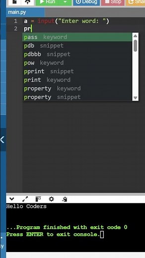 Convert small letters into capital || PYTHON CODE || DA-CODERS || #coding #shorts
