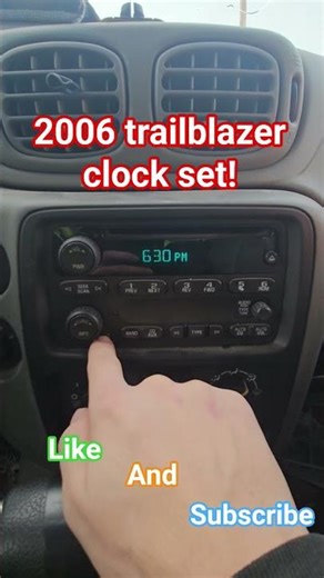 2006 trailblazer clock set. #gm #youtubeshorts #car #help #mechanic