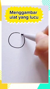 2.5K reactions · 848 shares | Lucu banget deh #edukasi #tutorial #drawing #picture #menggambar #gambarulat | Tunas Harapan | Facebook