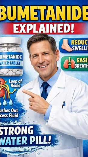 Bumetanide Explained 💊 | Powerful Water Tablet for Swelling & Breathlessness #medabc