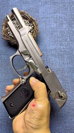 The OG Handgun: Beretta M92 🫡 #airsoft #toys