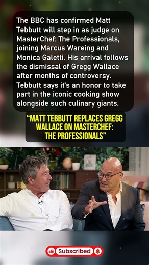 Matt Tebbutt Replaces Gregg Wallace on MasterChef: The Professionals