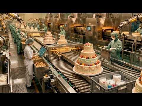 Inside the Cake Factory - From Flour to Frosted Perfection | Full Production Process