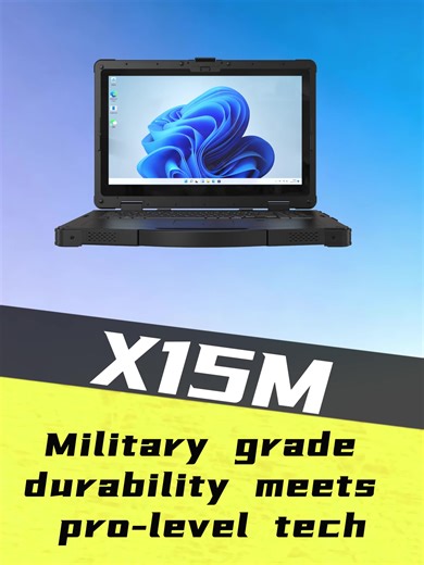 Unstoppable X15M: Tough as nails, powerful as a pro 💪 Intel Core Ultra with AI engine, Intel Arc Xe LPG, 15.6'' full lamination screen. IP65 waterproof/dustproof, MIL-STD-810H, dual batteries removable, Win11. Nothing stops this rugged laptop.#ToughTech #IntelUltra #IP65Certified #MilitaryGradeLaptop #RuggedTech #TechGear #WorkEssentials #AITechLaptop