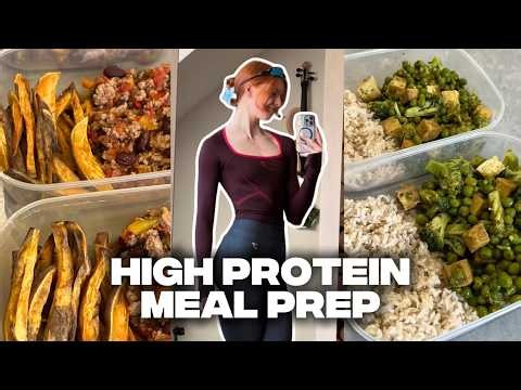 High Protein MEAL PREP | simple recipes to build muscle, high protein meal ideas