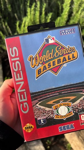 “World Series Baseball” for Sega Genesis was hailed for its realism, MLB licensing, and in-depth gameplay, setting a high bar for sports games of its era with advanced graphics and detailed stats. A defining classic on the Genesis! #baseball #mlb #genesis #videogames #gaming
