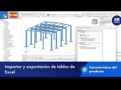 Importación y exportación de tablas de Excel
