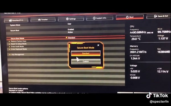 Enable Secure Boot for Fortnite Tournaments