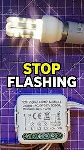 This ZigBee 3 way wired no neutral switch came with a mystery component. Will it fix random flashes?