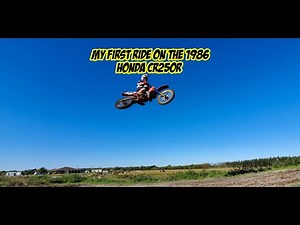 My First Ride On The 1986 Honda CR250R