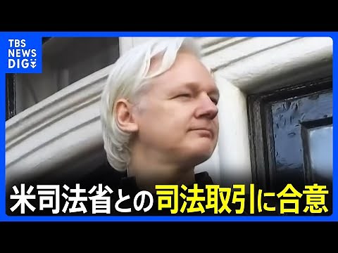 アメリカ政府の機密文書を暴露した罪で起訴 内部告発サイト創設者ジュリアン・アサンジ被告が罪を認め司法取引に合意｜TBS NEWS DIG