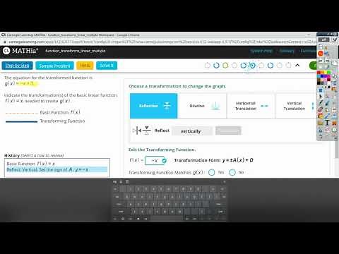 MATHia Multiple Transformations of Linear Functions