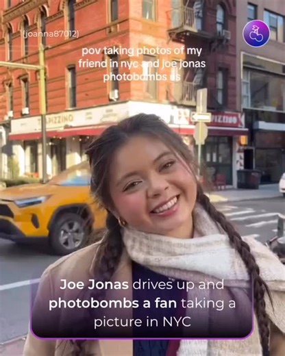 Pop Base on Instagram: "Joe Jonas drives up and photobombs a fan taking a picture in NYC. (🎥: joanna87012 on TikTok) #reels #popculture #hollywood"