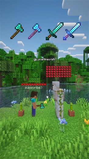 SWORD AND AXE vs IRON GOLEM (CRITICAL HITS ONLY!) ⚔️🪓#minecraft #gaming