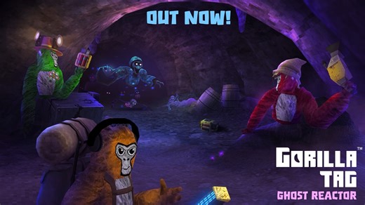 27K views · 297 reactions | Something ghastly is stirring in the Mines… Gorilla Tag's latest update allows Monke to enter the Ghost Reactor and battle against gruesome ghosts, harvest their spectral energy, and generate profit for the nefarious mega-corp Gorilla Corp. Play now: https://metaque.st/3ScU86Z | Meta Quest | Facebook