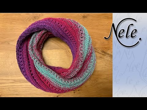 Möbius, Loop, Schal, "Lichtblick" stricken, einfaches Möbius Muster, DIY Anleitung by NeleC.