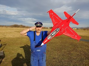 Freewing Yak-130 Red 70mm 12 blade 6S EDF Jet Maiden flight