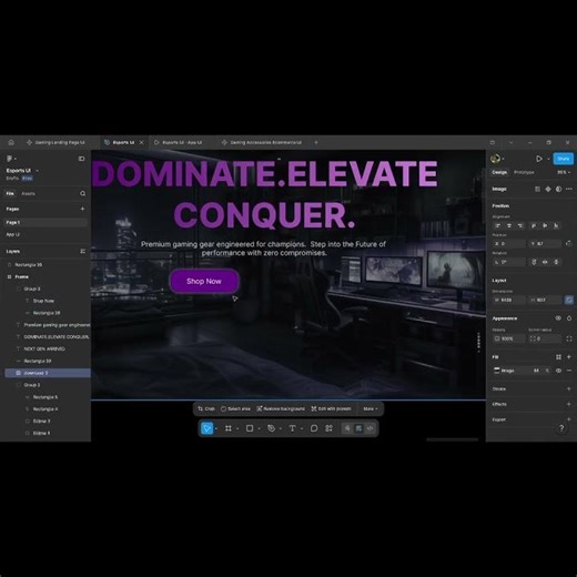 Modern Gaming Setup Website Design 🔥