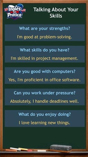 Inglês no Trabalho: Fale das Suas Habilidades!