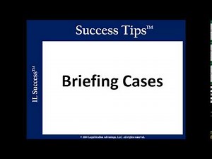 Briefing a Law School Case