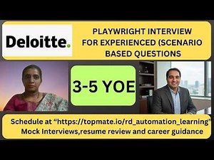 Playwright Automation Interview for Testers | QA Automation Interview | Playwright Tutorial
