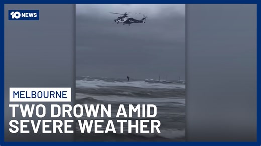 Police have revealed more details surrounding the drowning deaths of two men during extreme severe weather across Melbourne. Abby Dinham reports live from Frankston. | 10 News Melbourne