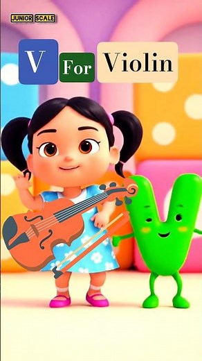 "V For Violin 🎻 | ABC Song | Fun Phonics for Kids Song"