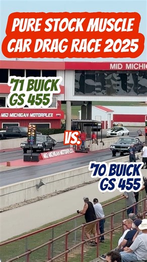 ‘71 Buick GS 455 vs. ‘70 Buick GS 455 Pure Stock Muscle Car Drag Race 2025 PSMCDR | Ian Ashton