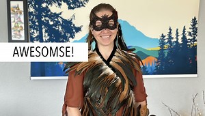 Watch Neat feathers and mask&colon; Awesome costume for owls! on Amazon Live