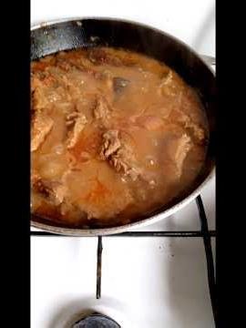 Вкусное мясо с пюре. #этовкусно #мясноеблюдо #мясовподливе #рецептмяса #мясосгарниром #еда