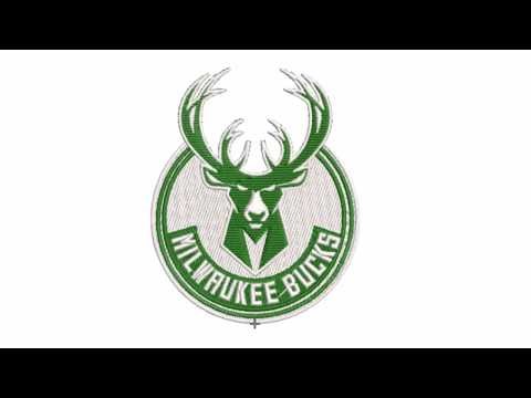 Milwaukee Bucks Full Logo Embroidery Design