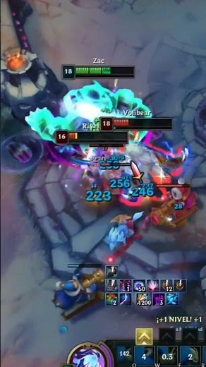 ZAC PRO BUILD 1VS3 #leagueoflegends