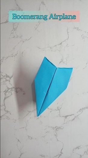 How to Make a BOOMERANG Paper Airplane | Easy Origami Tutorial | Stop Motion Animation