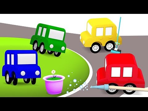 4 petites voitures pour enfants. Compilation des dessins animés éducatifs : Les bonnes actions