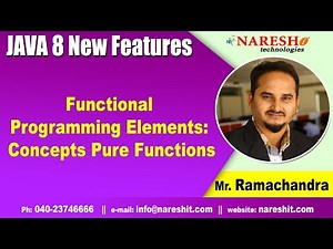 Functional Programming Elements: Concepts Pure Functions | Java 8 Features | by Mr.Ramachandra