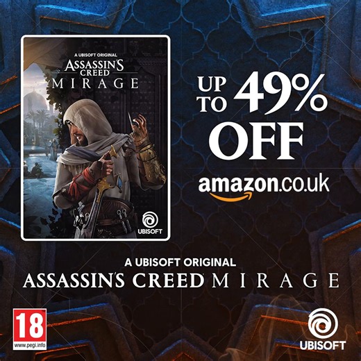Experience the story of the master assassin Basim in Assassin's Creed Mirage, now up to 49% off at Amazon this Black Friday! 👉🔗 ubi.li/7REu1 | Ubisoft UK