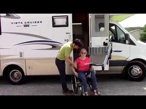 Multi-Lift Disability Handicap Lift In Motor Home/RV (Entering the Front Seat)