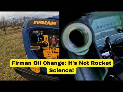 Firman Dual Fuel Oil Change: 31 Hours Deep (yes, I'm late) #fulltimerv #fulltimervlife