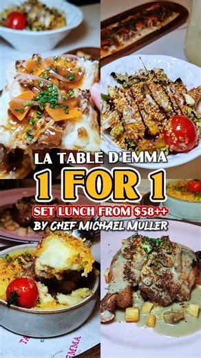 2.7K views · 12 shares | 壟 1-FOR-1 EVERYDAY SET LUNCH: La Table D'...