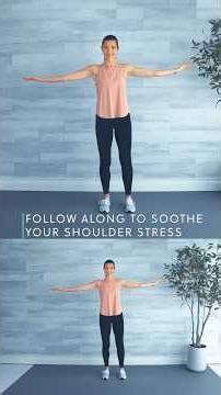 Relieve tension and feel better with these stress relieving shoulder exercises 🥰 #stressrelief