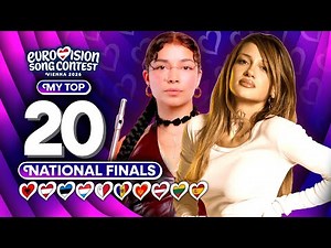 Eurovision 2026: National Finals Season - My Top 20 (NEW 🇦🇹🇱🇺🇲🇹🇲🇩🇪🇸)