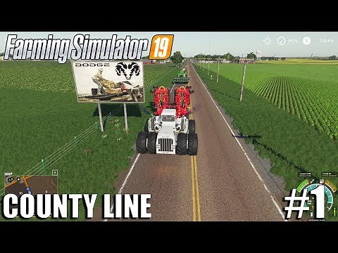 SETTING UP THE FARM | COUNTY LINE | FS19 Timelapse #1| Farming Simulator 19 Timelapse