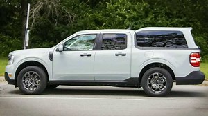 Ford Maverick Caught Wearing A Curious Custom-Fit Pickup Cap