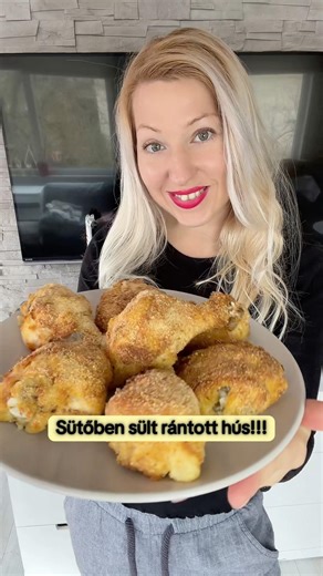 Sütőben sült rántott hús!!!#recept #larinakonyhája #receptek #rántotthús