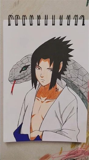 Sasuke Uchiha 🔥 |Drawing |#anime #narutoshippuden #sasuke